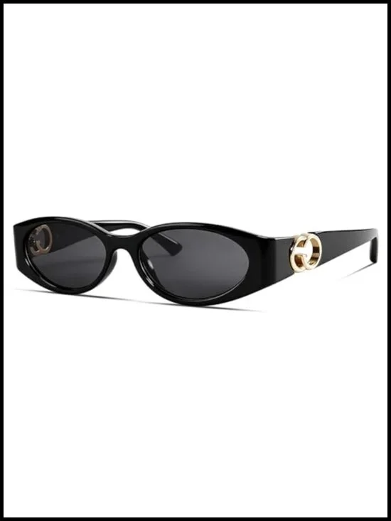 Retro Oval Cat Eye Sunglasses UV Protection Lightweight Vintage