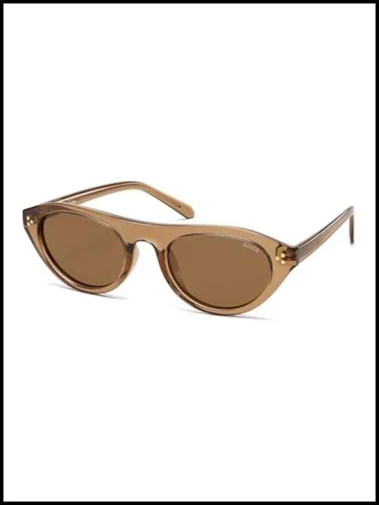 Polarized Retro Oval Cat Eye Sunglasses for Women, TR90 Frame UV400 Protection
