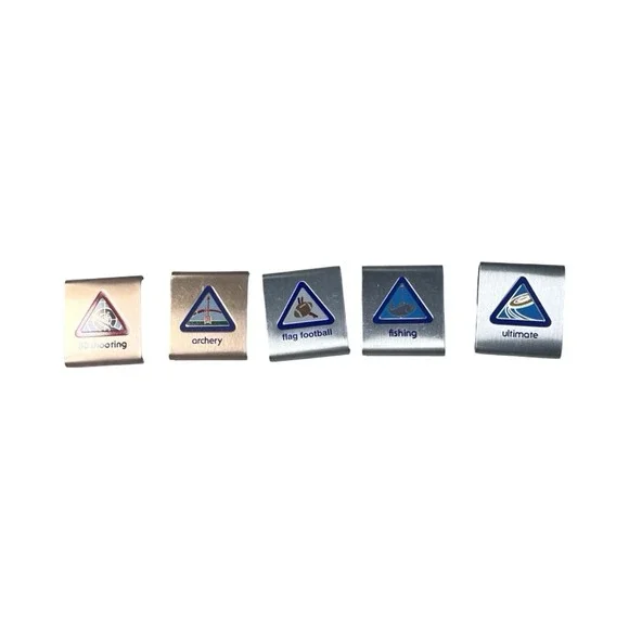 Boy‎ Scouts BSA Cub Scout Belt Merit Badges Adventure Loop Slides Lot Of 5