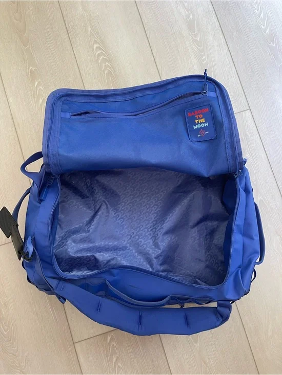 Baboonw To The Moon Blue Travel Duffel Bag - Big - 60L - Used
