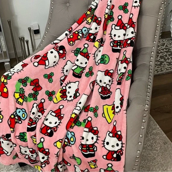 Hello Kitty‎ Christmas Throw Blanket 47x64