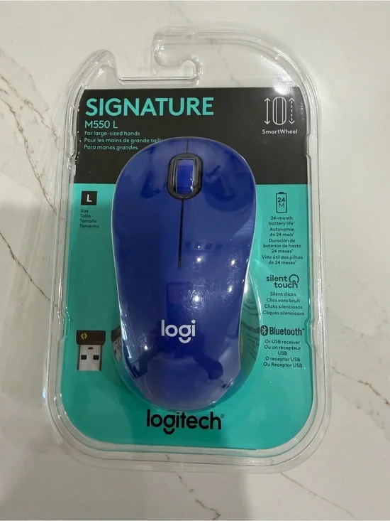 Logitech Signature M550L Wireless Mouse - Deep Blue