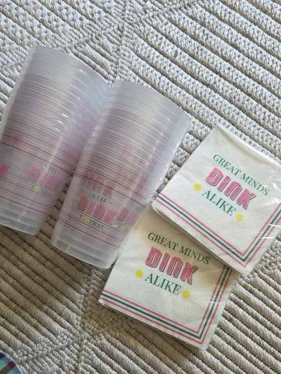 Celebrate It Pink, Green & Yellow Party Cups and Napkins