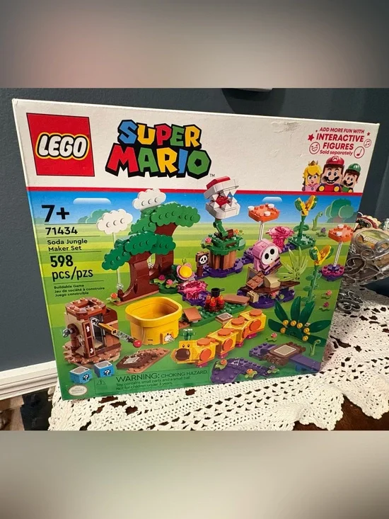 Lego super Mario soda Jungle Adventure new Playset - Green/Yellow/Pink