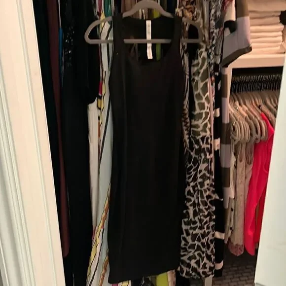 Lululemon black stretchy dress with racerback size 4