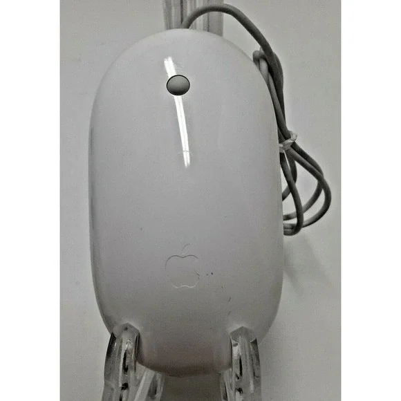 Apple Mighty Mouse A1152‎ USB Wired Optical Mouse White EMC 2058
