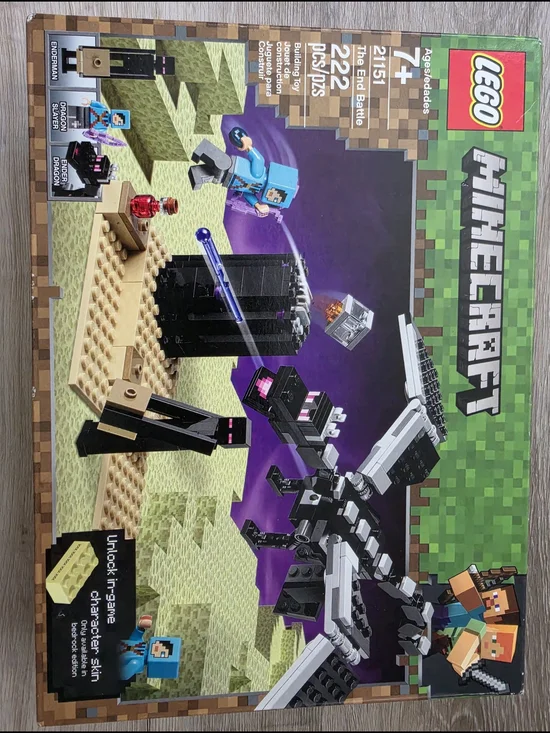 LEGO Minecraft Ender Dragon Set - Black, Purple, Tan (NEVER OPENED)
