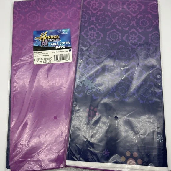 Hallmark Party Express Hannah Montana Plastic Tablecloth 54