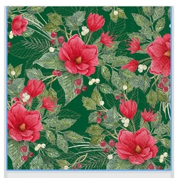 IHR Ideal Home Range Party Disposable 3-Ply Paper Lunch Napkins, 6.5