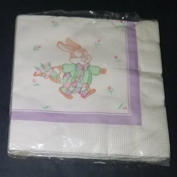 VTG Easter Bunny Luncheon Napkins 3 ply 13.5