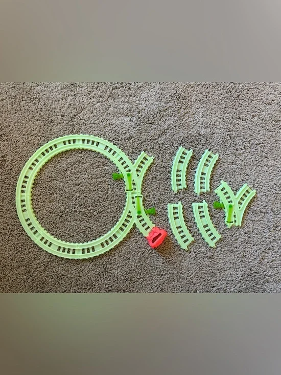 Thomas & Friends Lime Green Train Track Set with Pink Connector