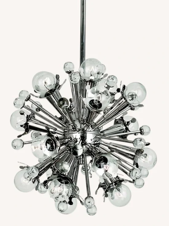 Jonathan Adler Chrome Sputnik Bubble Chandelier NEW