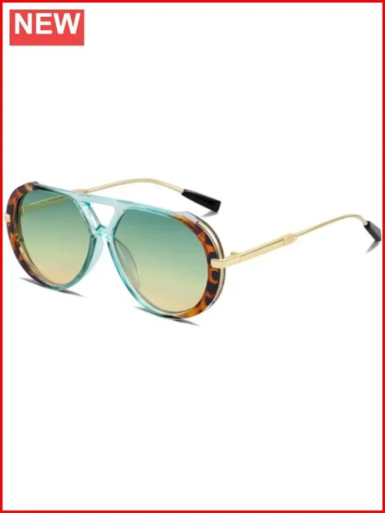 Oversized Aviator Sunglasses Retro Pilot Shades Vintage Chunky UV400