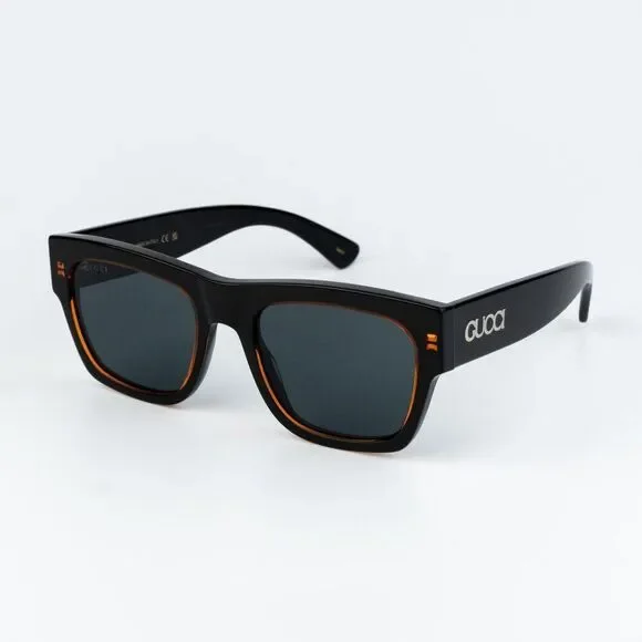Gucci Women Sunglasses Black Blue Square GG1793S 003 NEW AUTHENTIC