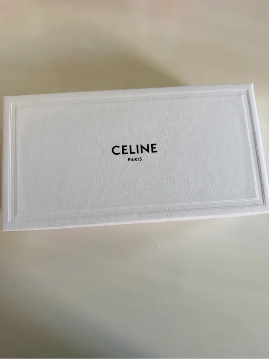 Celine White and Black Logo Luxury Gift Box