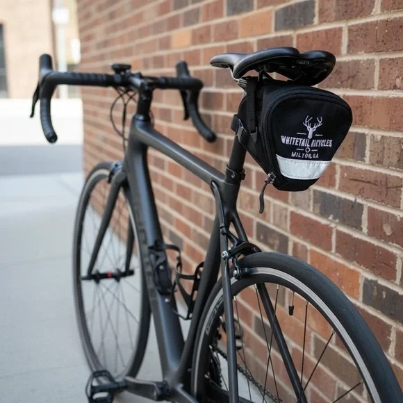 Whitetail Bicycles‎ Waterproof Saddle Bag Black Reflective Cycling Gear New