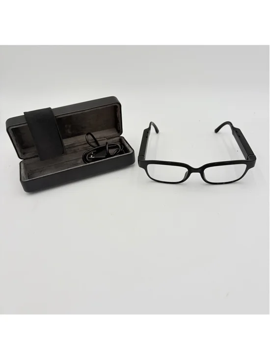 Amazon Echo Frames GR79BR Smart Glasses w/ Charging Case & Cable Untested
