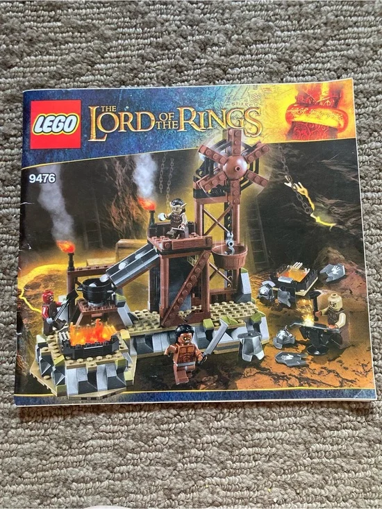LEGO 9476 Manual ONLY LoTR Orc Forge Lord of the Rings Instruction Book Booklet