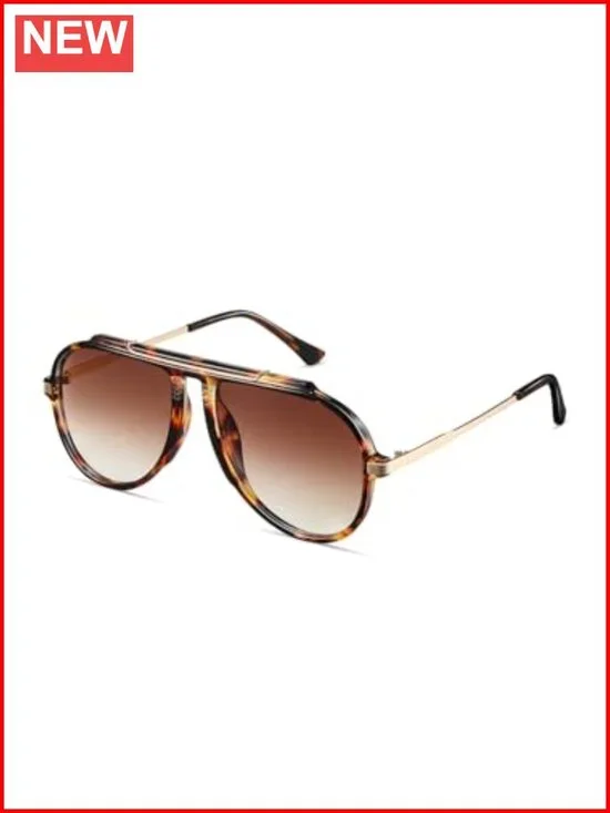 Oversized Aviator Sunglasses Retro Vintage UV Protection