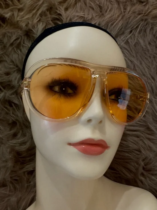 Orange lens aviator sunglasses