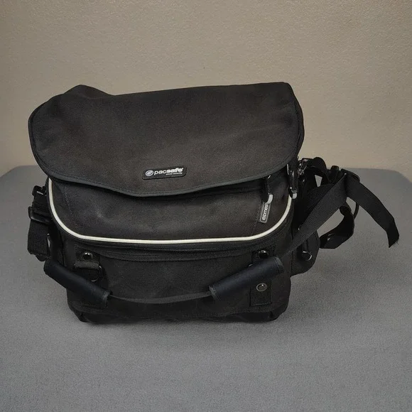 Pacsafe Exomesh Anti Theft Travel Bag Duffle Trunk Large Rigid Black Cable Lock