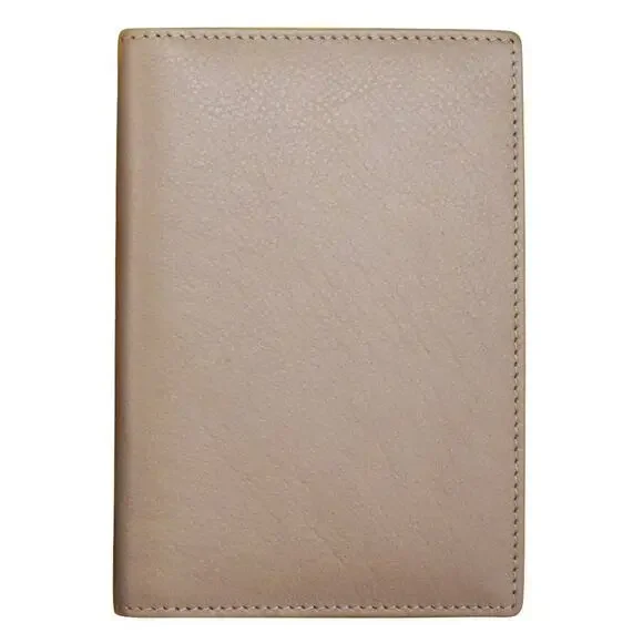 Leather RFID Passport Wallet | Taupe
