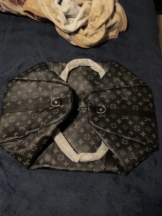 Louis Vuitton Monogram Travel Duffel in Black and Gray