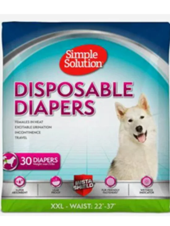 *NEW Simple Solution Disposable Female Dog Diapers, XXL  22