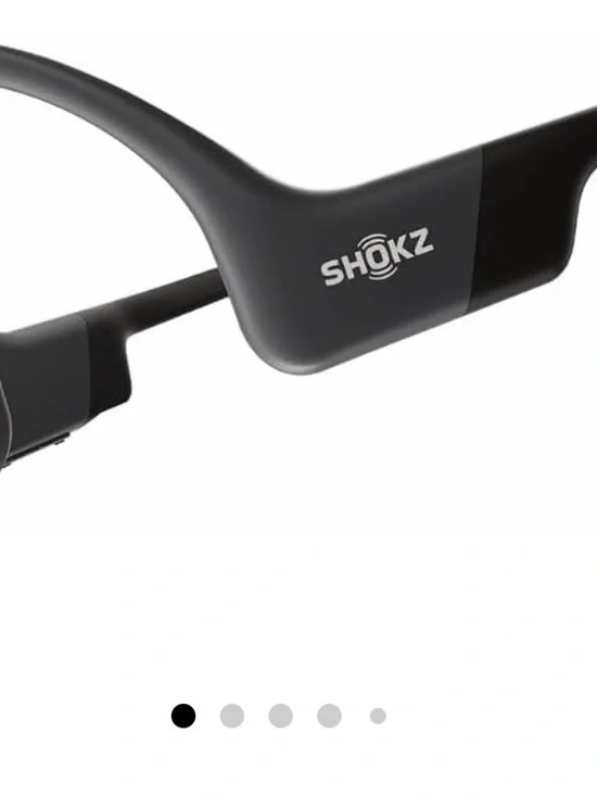 Black Open-Ear Bone Conduction Wireless Headphones
