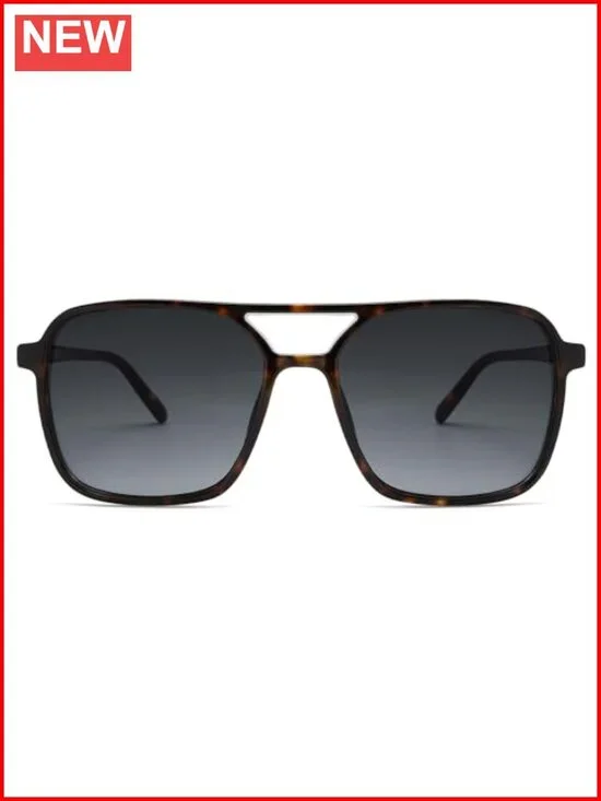 Vintage Aviator Square Sunglasses UV400 Protection Plastic Frame Unisex