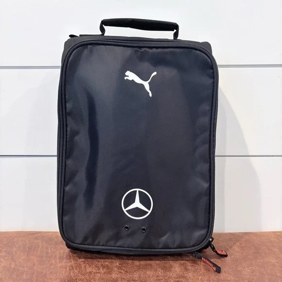PUMA Mercedes AMG Travel Shoe Bag Black Carry Case Organizer