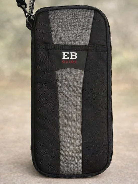 EB Guide Travel Case Tech Organizer Durable Zippered Pouch Modern Minimalist