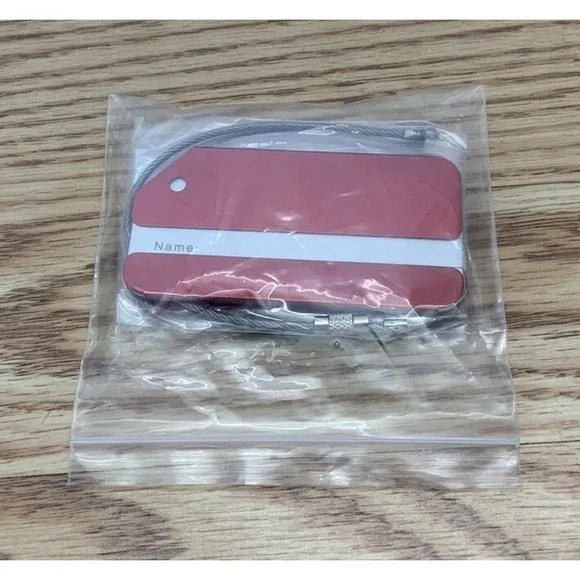 Red Aluminum‎ 2pk Luggage Tags