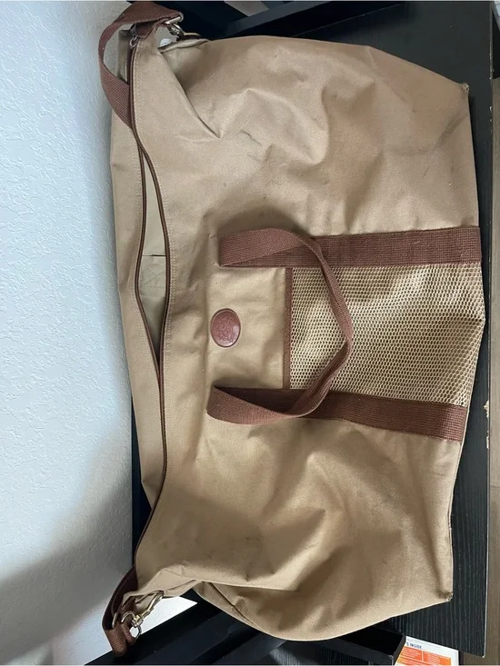 Men's Brown Canvas Weekender Bag