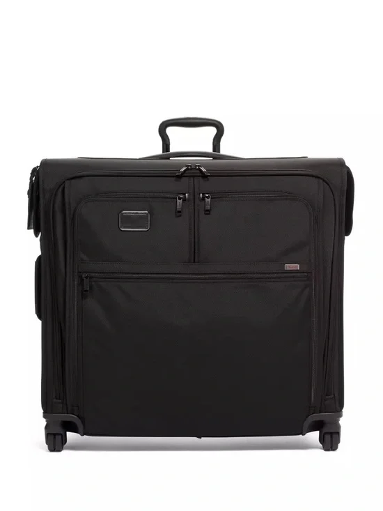 Tumi Large Garment Checked Black Rolling Garment Bag travel business