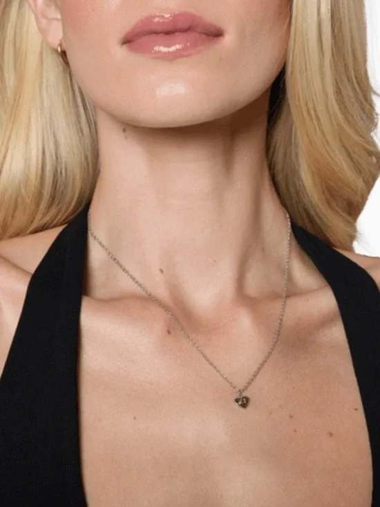 Coach Gold Mini “C” Heart Pendant Necklace