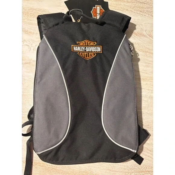 Harley-Davidson Helmet Bag Backpack OS Charcoal Black NEW Athalon 99303 Biker‎