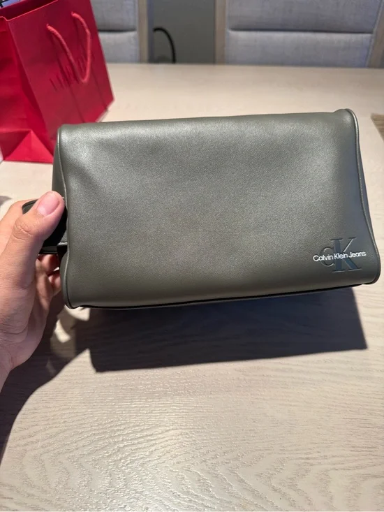 Calvin Klein Olive Toiletry Pouch