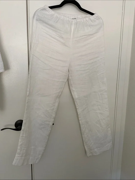 Reformation Remi Cropped Linen Pant