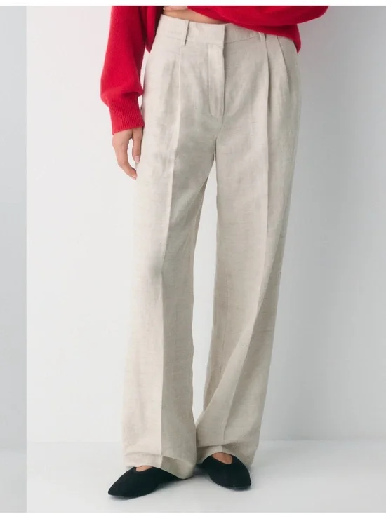 Aritzia Effortless Pants CruiseLinen (Size 0 Short)