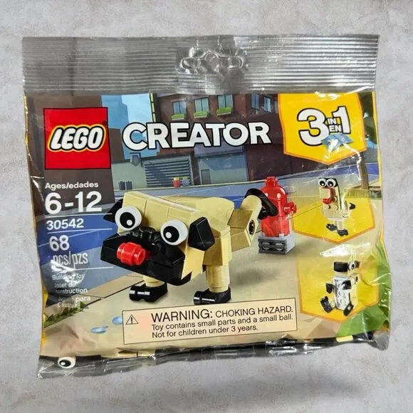 LEGO Creator 3-in-1 - 30542 - Cute Pug Polybag NEW & SEALED