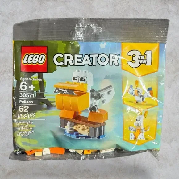 Lego Creator (30571) 3-in-1 Pelican Bird Polybag NEW - SEALED