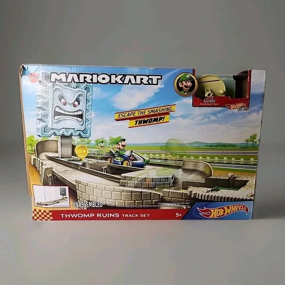 Mario Kart Thwomp Ruins Track Set No Vehicle EUC Track is Complete Original‎ Box