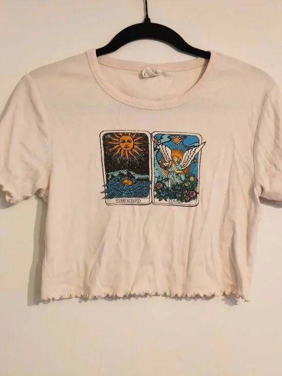 Urban Outfitters tarot lettuce crop top (XL)