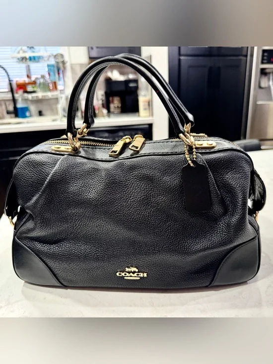Coach Lane Satchel in Polished Pebble Leather