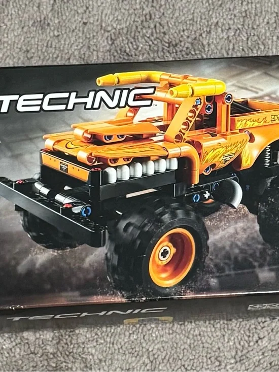 LEGO Technics Bright Orange Monster Truck Building Set