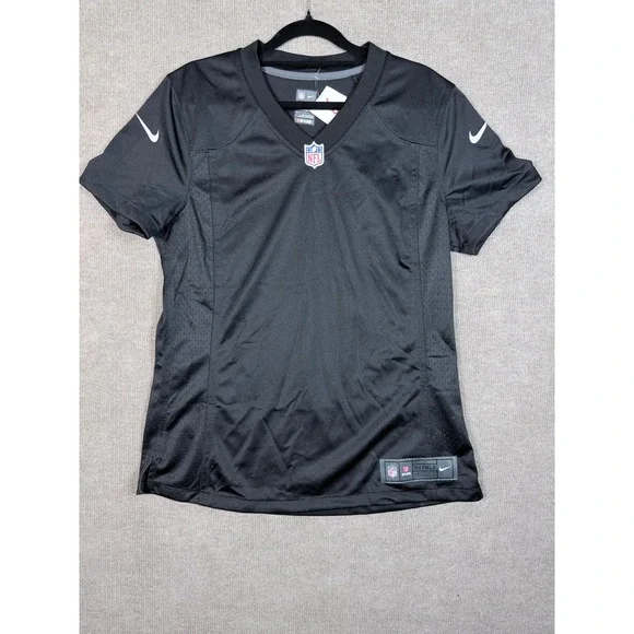 Nike NFL On Field Women Black V-Neck Football Jersey Mesh Panels Medium NEW