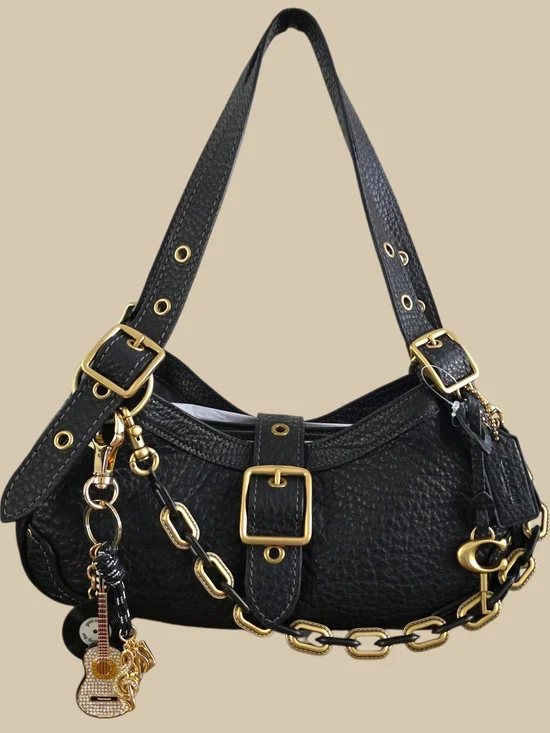 COACH Drifter Shoulder Bag 31 Brass Black NEW