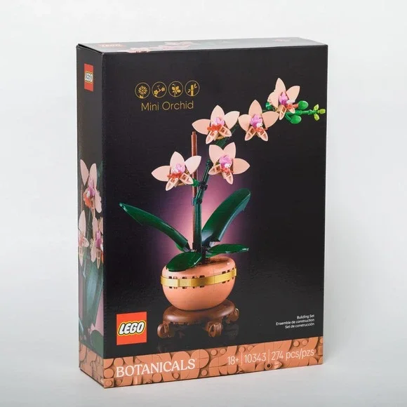 LEGO Botanicals: Mini Orchid Building Set (10343) - Flower Decor - NIB