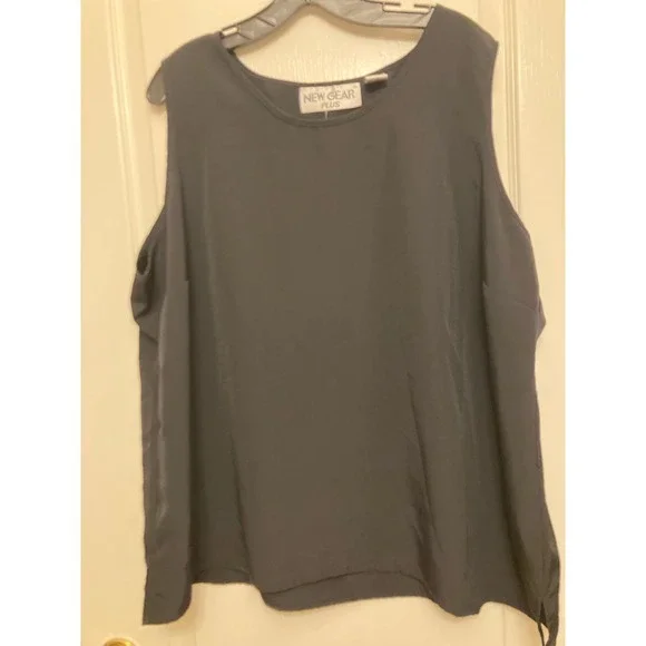 New Gear Plus‎ Women’s Sleeveless Blouse 3X Gray